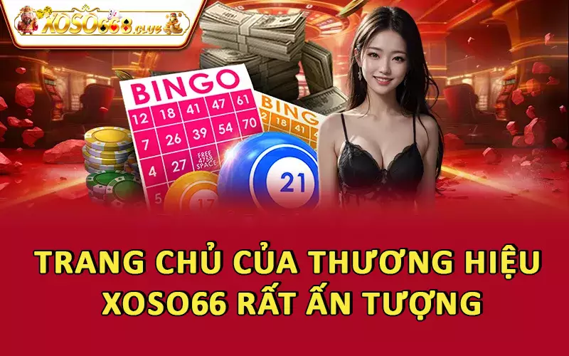 Trang chủ của thương hiệu Xoso66 rất ấn tượng